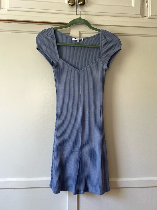Reformation Dresses & Skirts - Periwinkle Blue Reformation ribbed minidress